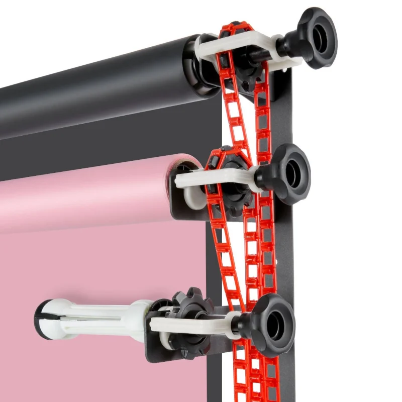 Neewer 4-Pulley Roller Wall/Ceiling Mounting Manual Backdrop Reeling System - Image 4