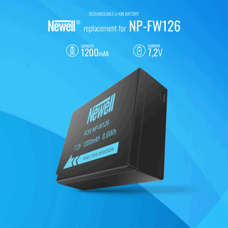 Newell NP-W126 Li-Ion Camera Battery Pack for FujiFilm Cameras - Image 3